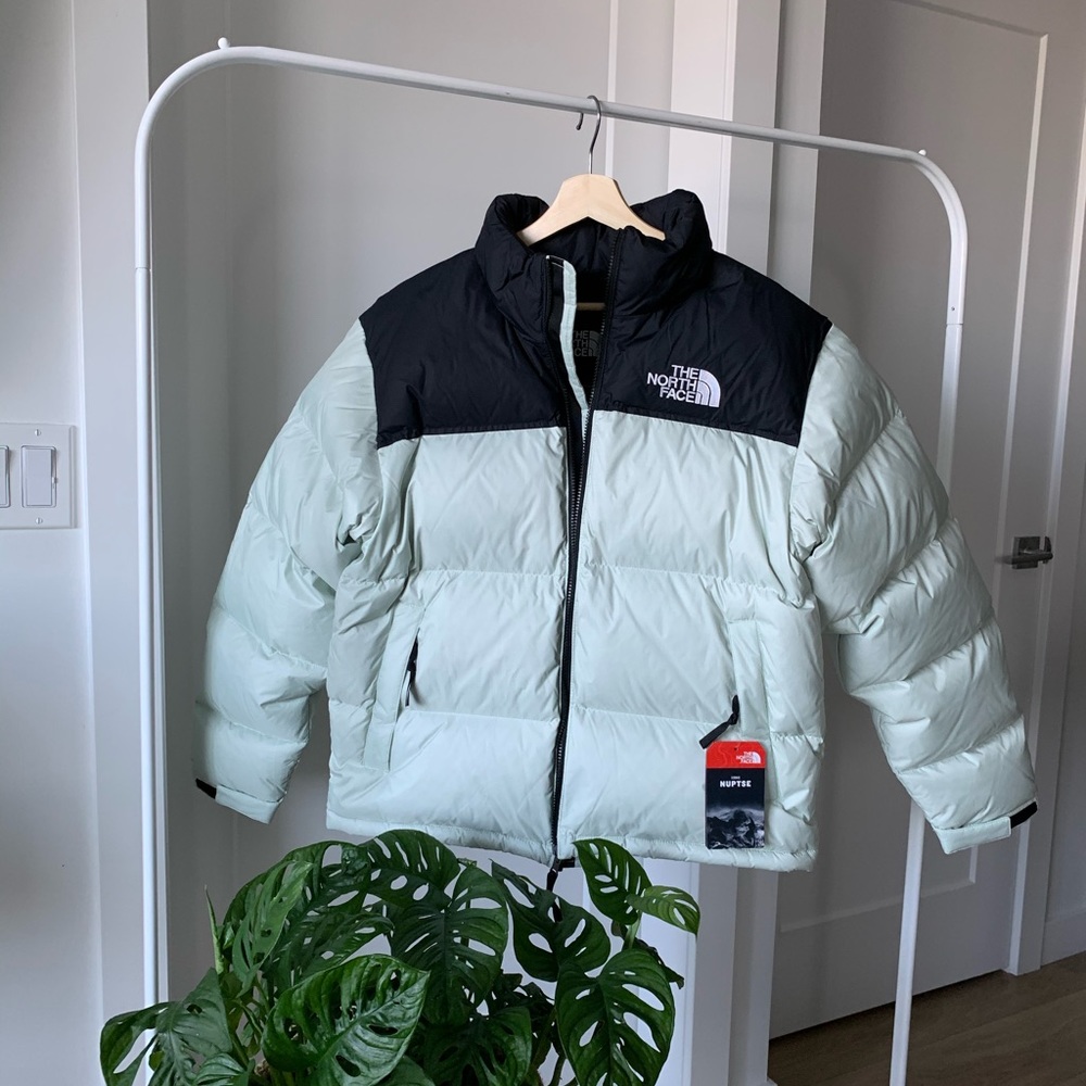 Mens 1996 Retro Nuptse Jacket( Green Mist) - Picture 1 of 2